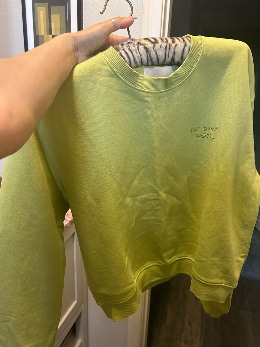 Paloma Wool Lime Green Crewneck Pullover